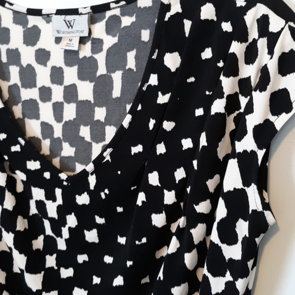 Worthington Black and White Print Tip, size M - Picture 4 of 4